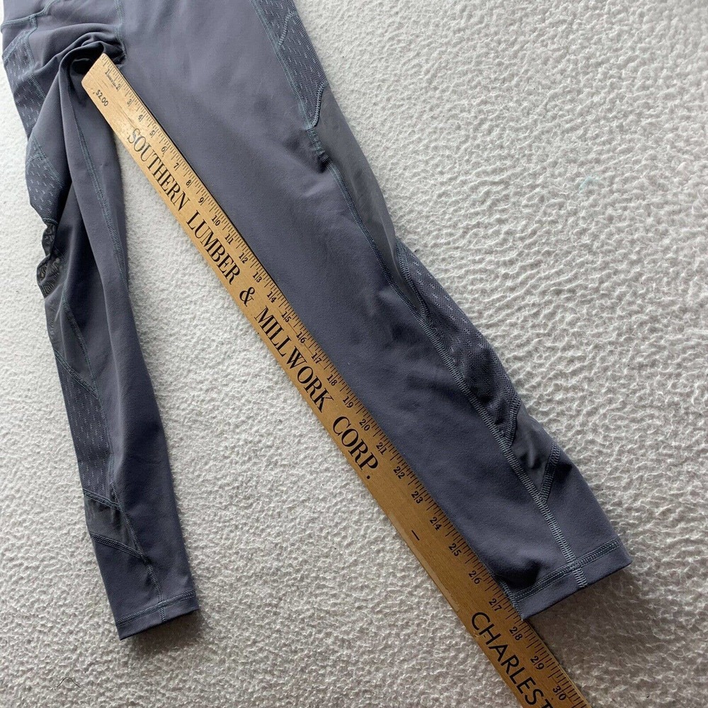 Victoria Sport Knockout Leggings Small Sheer Mesh Leg Thigh Pockets Running - Picture 7 of 11